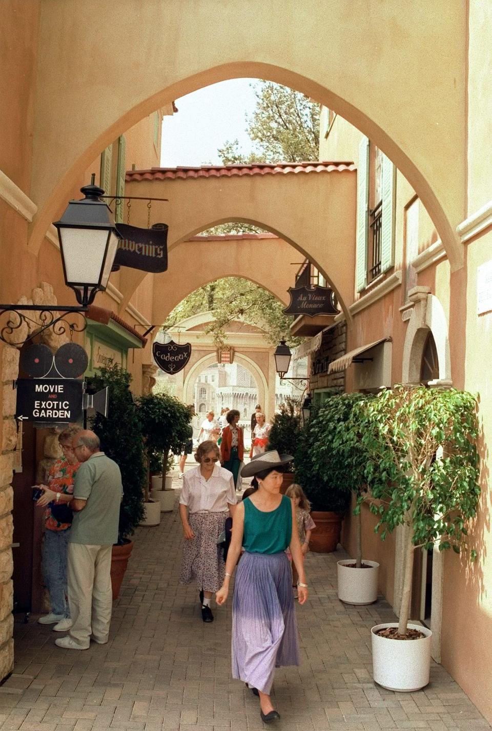 FILE - AMERIFLORA - Visitors feel like they are in the streets of Monaco at the Monaco Exhibit on September 1, 1992.