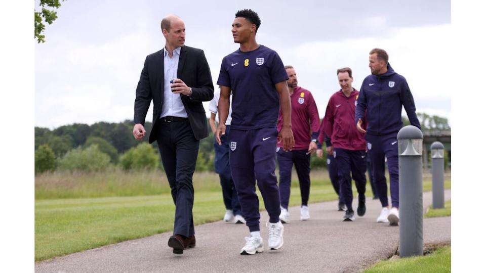 Prince William and Ollie Watkins