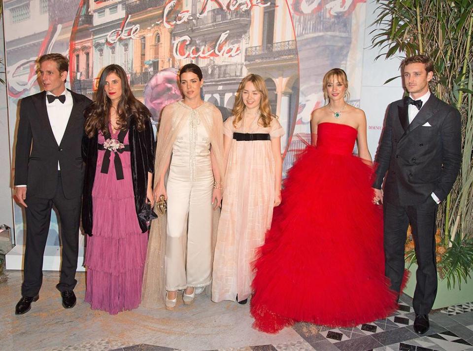 Andrea, Tatiana, Charlotte, Alexandra of Hanover, Beatrice, Pierre, Monaco Royals