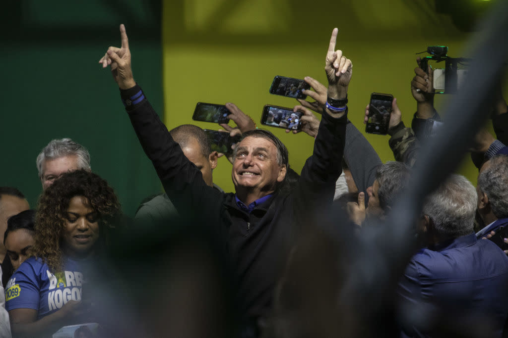 President Jair Bolsonaro Holds Campaign Event