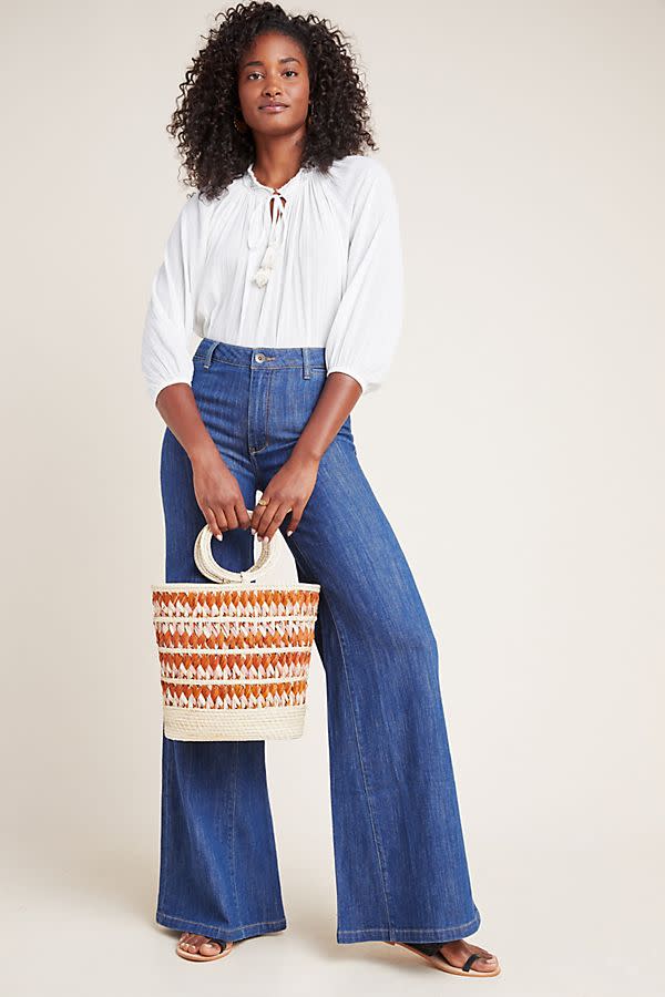 Pilcro Ultra High-Rise Wide-Leg Jeans