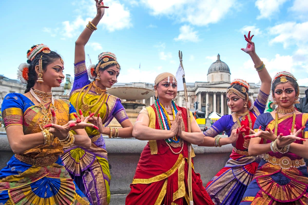 Celebration time: Diwali on the Square is an annual festival in the capital  (PA)