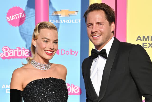 <p>Axelle/Bauer-Griffin/FilmMagic</p> Margot Robbie and Tom Ackerley