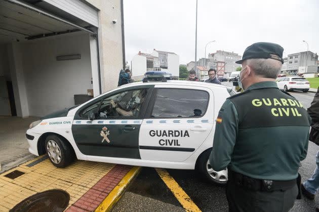 La llegada del detenido a las dependencias judiciales. (Photo: Europa Press News via Getty Images)