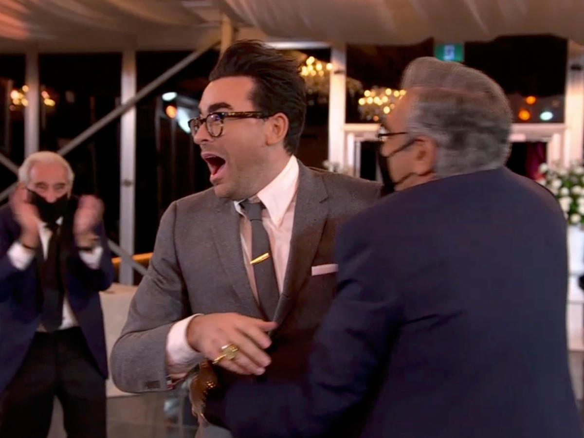 Schitt's Creek''s Daniel & Eugene Levy Were Father-Son Goals at the Emmys