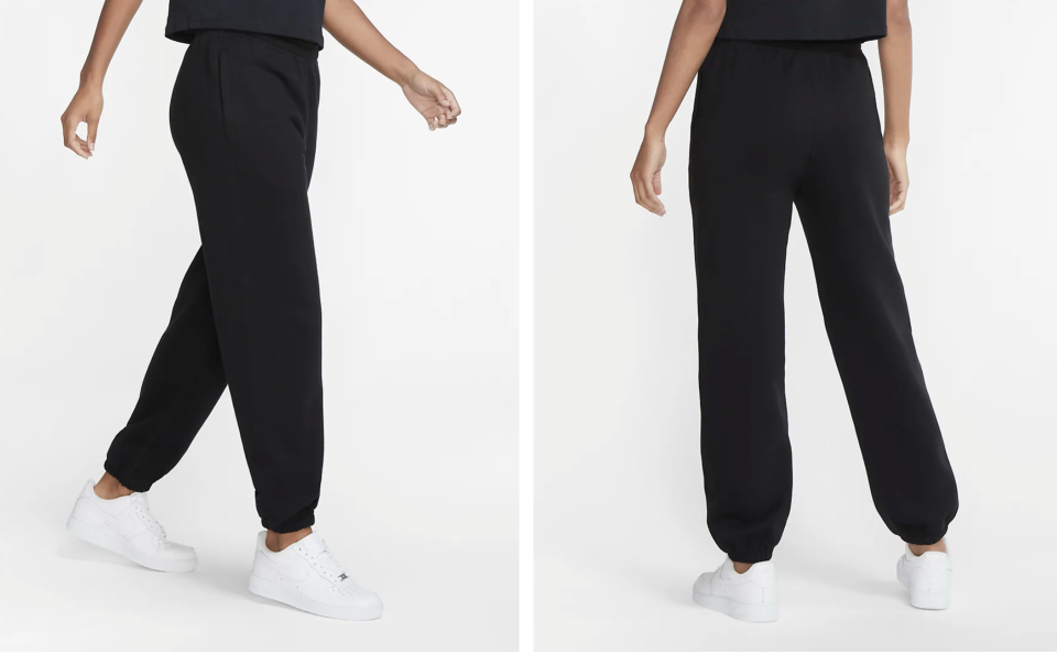 Pantalones de tejido Fleece para mujer. Foto: nike.com
