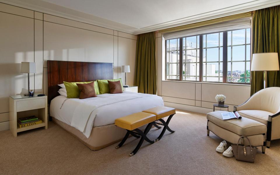 The Harlequin Penthouse Master Bedroom at The Dorchester