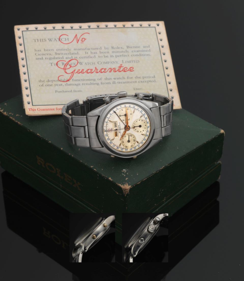 most expensive watches in the world, Antiquorum, Antiquorum watch, Antiquorum auction, Jean-Claude Killy, Jean-Claude Killy's watch, Jean-Claude Killy's 1951 Rolex Dato-Compax Chronograph Watch, Rolex Dato-Compax Chronograph Watch, $614,500