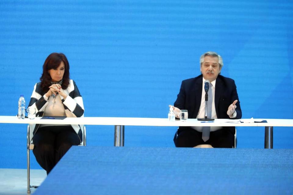 Alberto Fernández y Cristina Kirchner