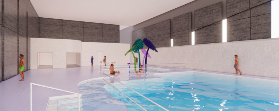 A rendering of the pool for the proposed new $10 million wellness center in Boone. Residents earlier this year voted down the $10 million bond issue to fund the center.