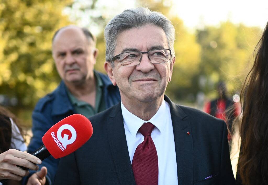 Jean-Luc Melenchon, à Bordeaux pour la promotion de son livre « Faites-mieux ! Vers la révolution citoyenne » le 11 octobre 2023