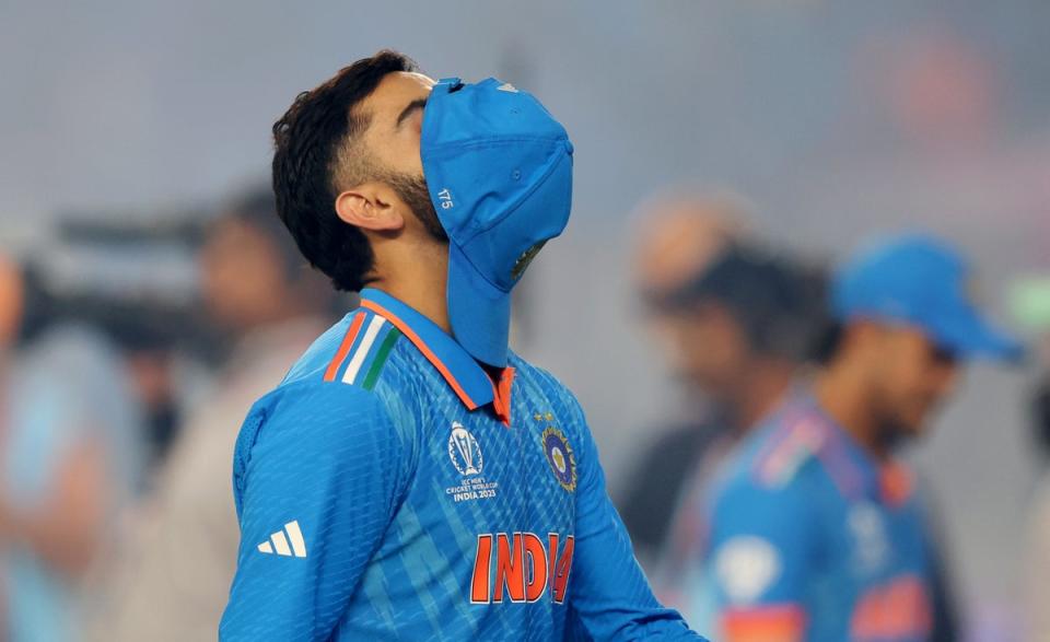 Virat Kohli after the Cricket World Cup final (Getty Images)