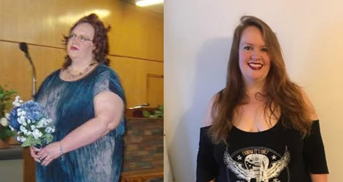 Mary Gould lost 245 pounds.