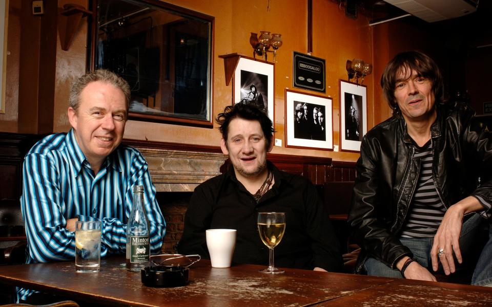 The Pogues: Jem Finer, Shane MacGowan and Spider Stacy