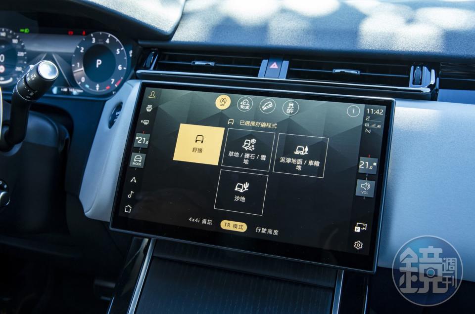 Pivi Pro透過數位化的方式控制所有包括駕駛、舒適和便利功能。圖為駕駛模式介面。