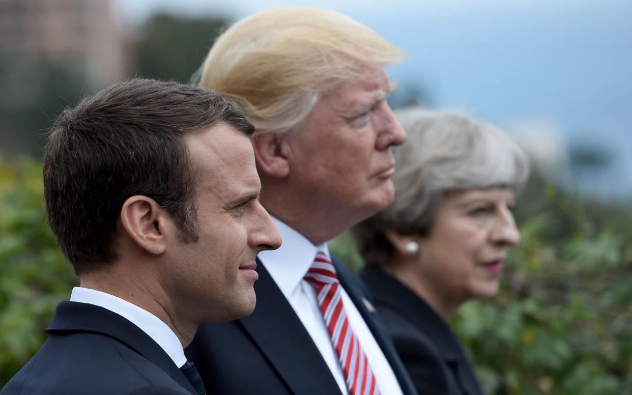 Mr Macron heads to Washington next week for a state visit - AFP