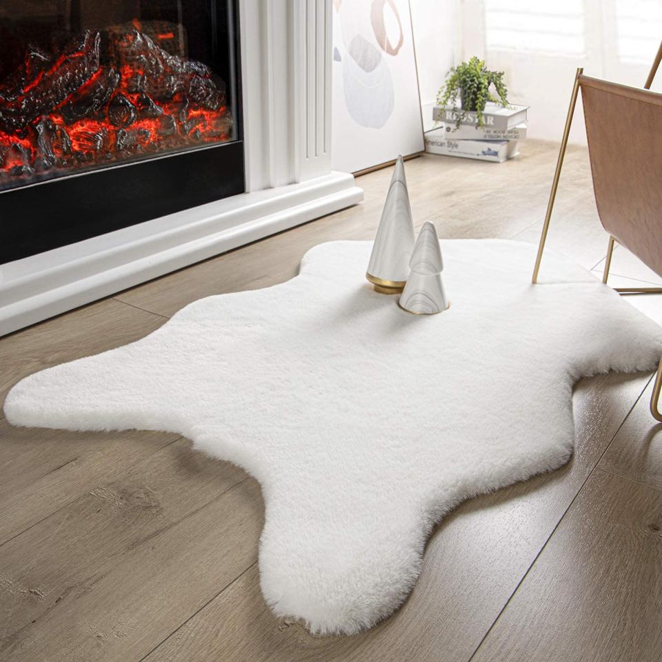 faux animal rugs ashler ultra soft rabbit