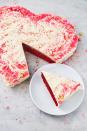 <p>This easy hack utilizes a square and round cake pan, as well as our absolute favorite <a href="https://www.delish.com/cooking/recipe-ideas/recipes/a58093/best-red-velvet-cake-recipe/" rel="nofollow noopener" target="_blank" data-ylk="slk:red velvet cake recipe;elm:context_link;itc:0" class="link ">red velvet cake recipe</a>. If you're in a hurry, boxed cake mix works just as well! Don't sleep on the cream cheese frosting though, it makes everything 1,000x better.</p><p>Get the <strong><a href="https://www.delish.com/cooking/recipe-ideas/a25846375/heart-shaped-cake-recipe/" rel="nofollow noopener" target="_blank" data-ylk="slk:Heart-Shaped Cake recipe;elm:context_link;itc:0" class="link ">Heart-Shaped Cake recipe</a></strong>. </p>