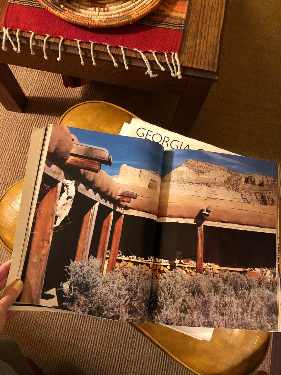 Received Georgia O’Keeffe’s homes book for Christmas to get inspired for my future off-the-grid house.