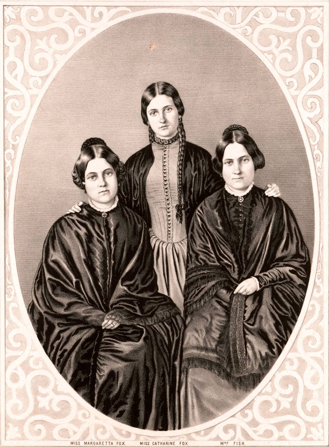 Maggie, Kate, and Leah Fox, founders of Spiritualism.