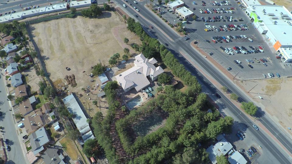 Private investigator Jay J. Armes' home at North Loop and Yarbrough drives in El Paso's Lower Valley.