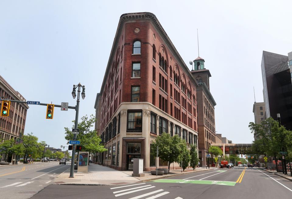 A project to redevelop the Sibley Triangle Building is getting $3 million from New York state. Plans call for creating commercial and retail space on the ground floor and student apartments on the upper floors of the brick building, which is on East Avenue at East Main Street.