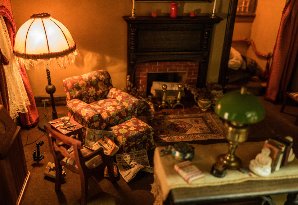 Frances Glessner Lee, Living Room (detail), about 1943–48