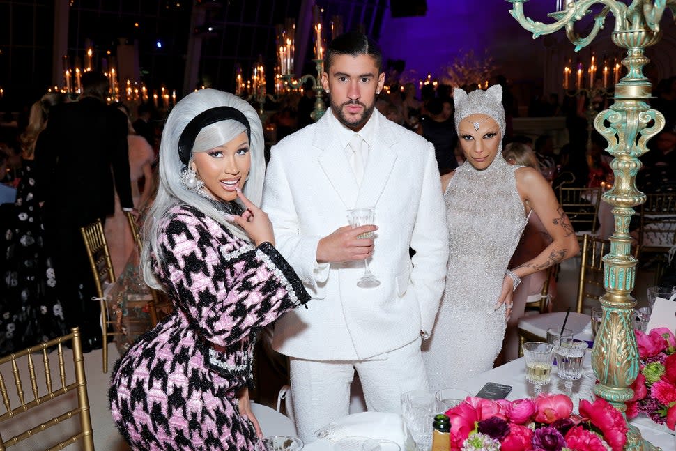 Cardi B, Bad Bunny, and Doja Cat attend The 2023 Met Gala Celebrating 