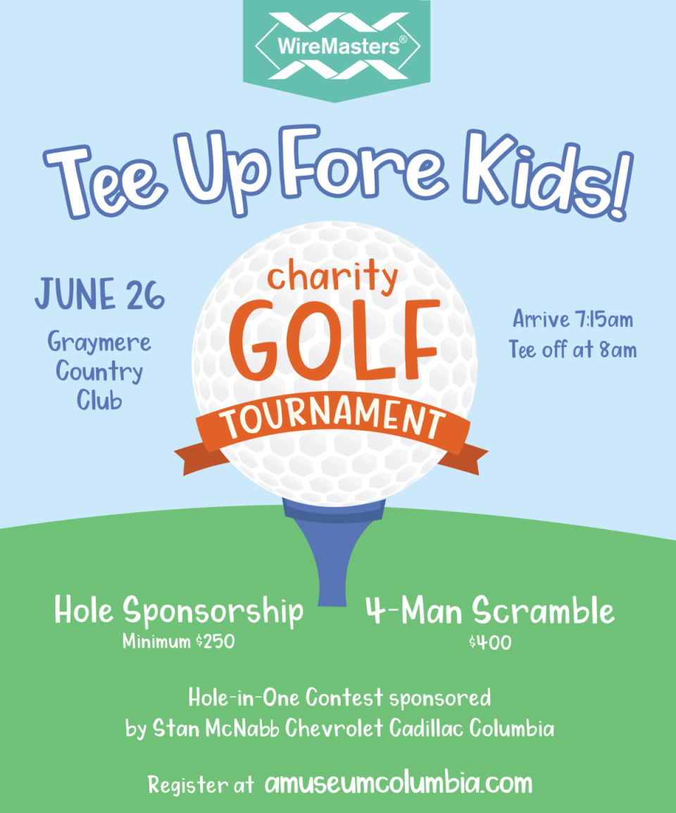 Graymere Country Club will kick off its third annual Charity Golf Tournament on Monday to benefit aMuse'um Children's Museum.