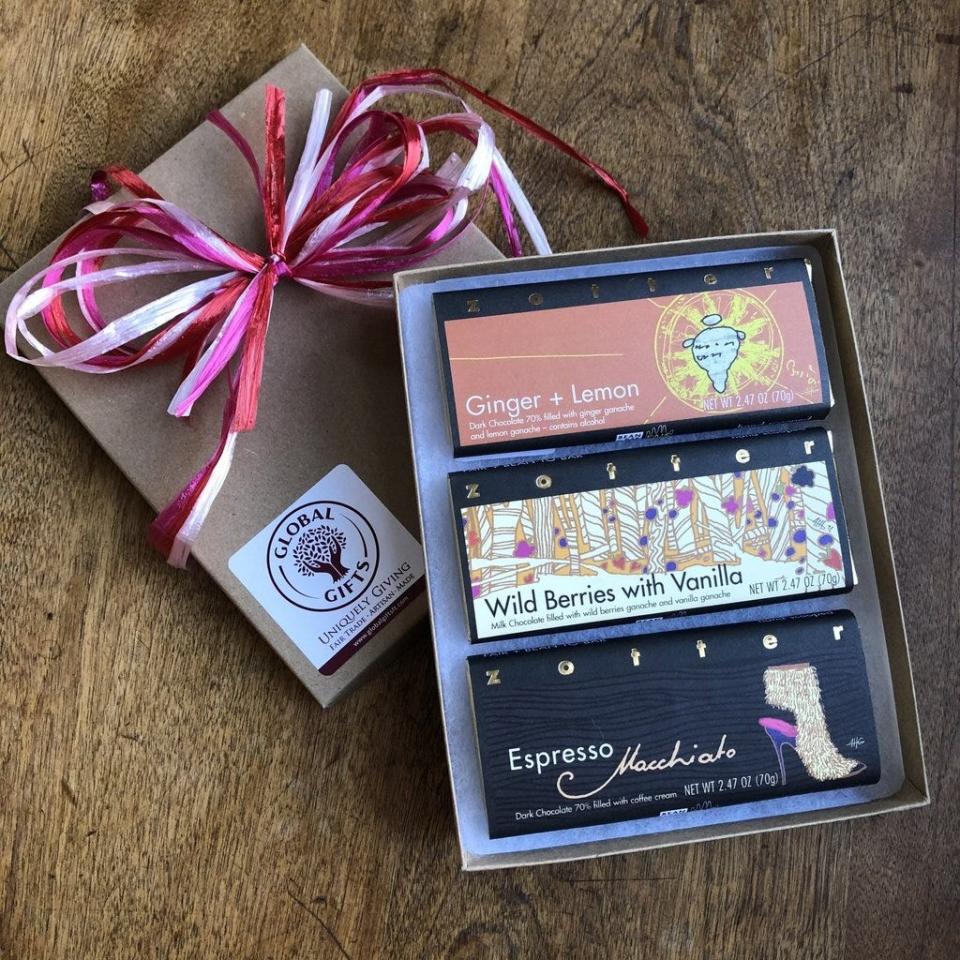 Global Gift's Chocolate Lover’s Mystery Boxes offer a variety of surprises.