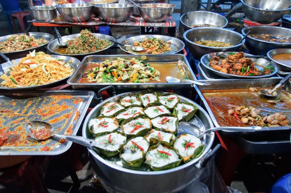 Thai food a street market
