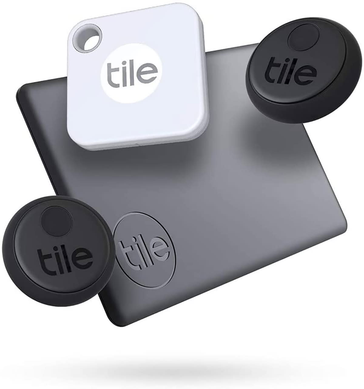 Tile Tracker Essentials with slim, sticker and keyring devices