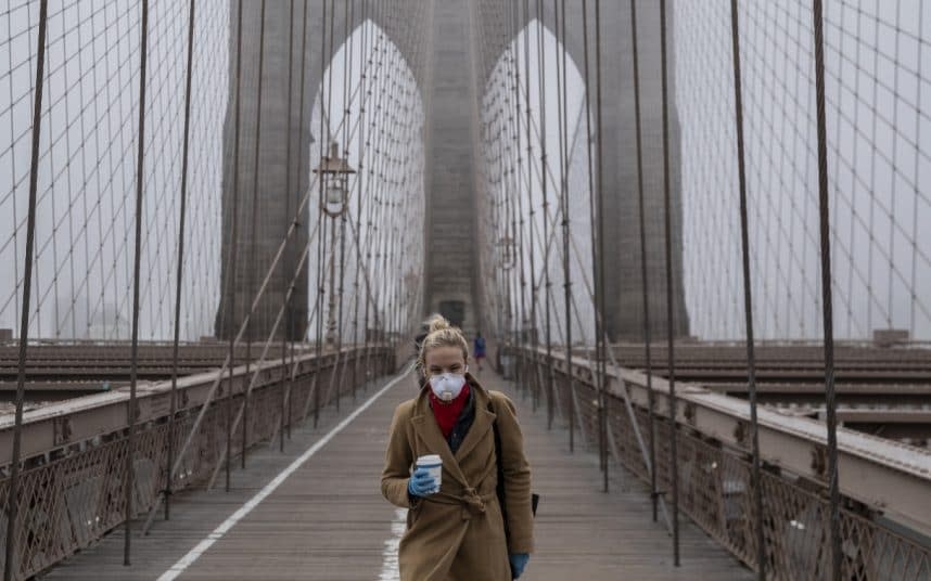 People were scarce throughout the city and the ferries were like ghost ships - Getty