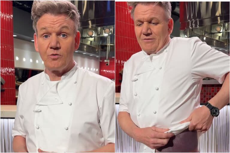 Gordon Ramsay tuvo un accidente en bicicleta y mostró cómo quedó su zona intercostal