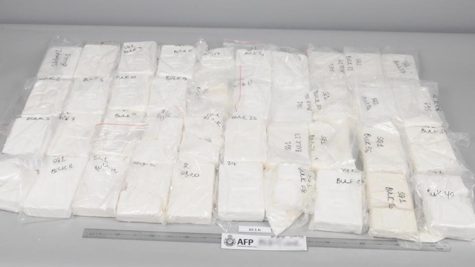 hobart australian federal police cocaine seizure