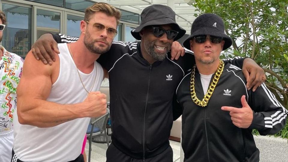 Chris Hemsworth, Idris Elba y Matt Damon