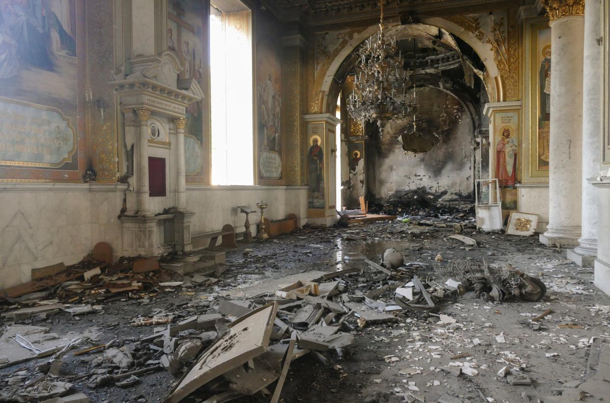 The internal view of the Transfiguration Cathedral (EPA)