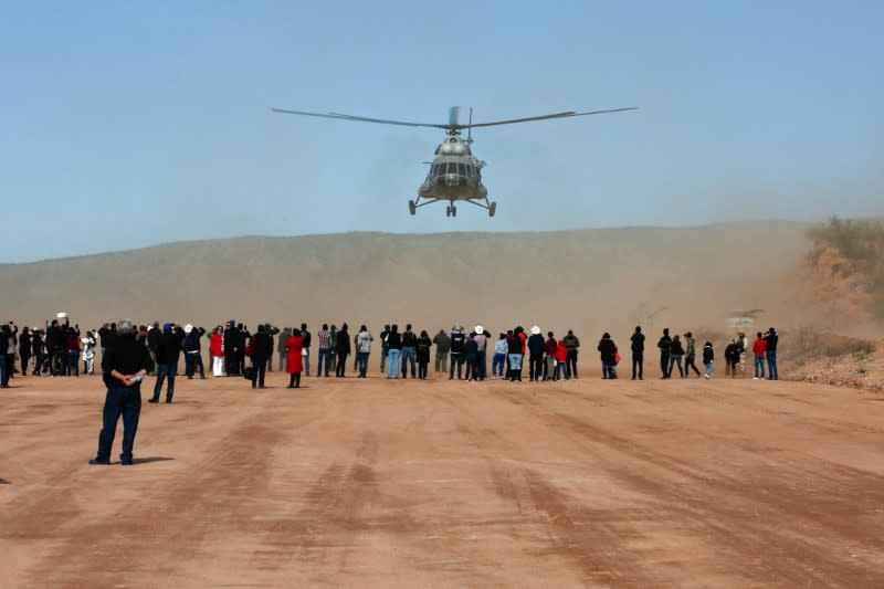 Mexican President Obrador visits the Mexican-American Mormon community in La Mora