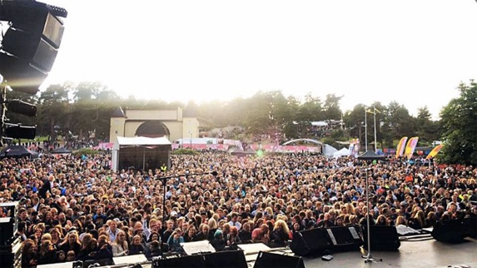 The 'Party in the Park' festival was held in Karlstad, Sweden and had approximately 20,000 visitors a day from Thursday to Saturday. Photo: Facebook