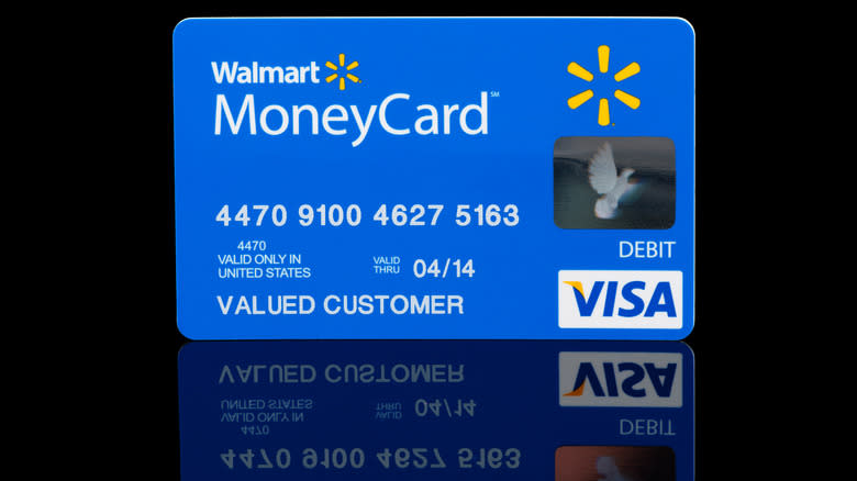 Generic Walmart prepaid debit card