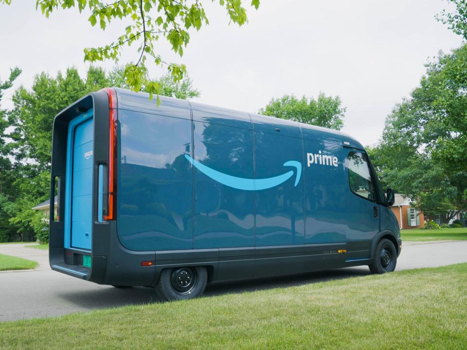 Amazon Rivian electric delivery