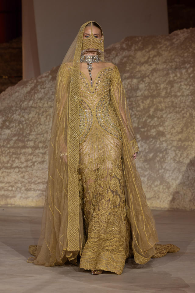 Honayda Serafi inspired by outer space at Riyadh Fashion Week show