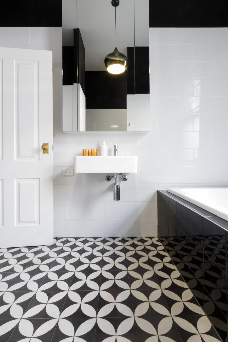 Monochrome bathrooms and patterned tiles were a turn-off for home-buyers (Getty Images)