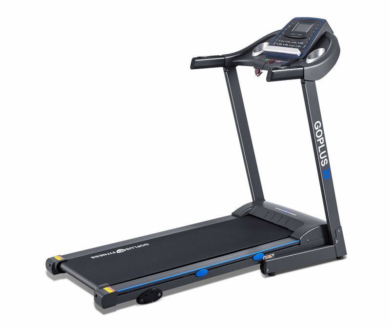 <p><strong>GoPlus Fitness</strong></p><p>walmart.com</p><p><strong>$599.99</strong></p><p><a href="https://go.redirectingat.com?id=74968X1596630&url=https%3A%2F%2Fwww.walmart.com%2Fip%2F676764881&sref=https%3A%2F%2Fwww.redbookmag.com%2Flife%2Fg34807828%2Fblack-friday-treadmill-deals%2F" rel="nofollow noopener" target="_blank" data-ylk="slk:Shop Now;elm:context_link;itc:0;sec:content-canvas" class="link ">Shop Now</a></p><p>The GoPlus is a solid treadmill for its price; the only big drawback is that its speed maxes out at 7.5 mph. But, it still has a decent amount of power under its belt with a 2.25 HP motor, and handy five-inch LCD screen to display your pace and distance. You also get over 12 preprogramed workouts and a secure shelf for a tablet or magazine to help you pass the miles indoors. While the belt may feel a little short to some runners at 47 inches, the width meets the average for most belts at 17 inches, and it manually adjusts between three incline settings.<em><strong><br></strong></em></p><p><em><strong>Originally $799.99</strong></em></p>
