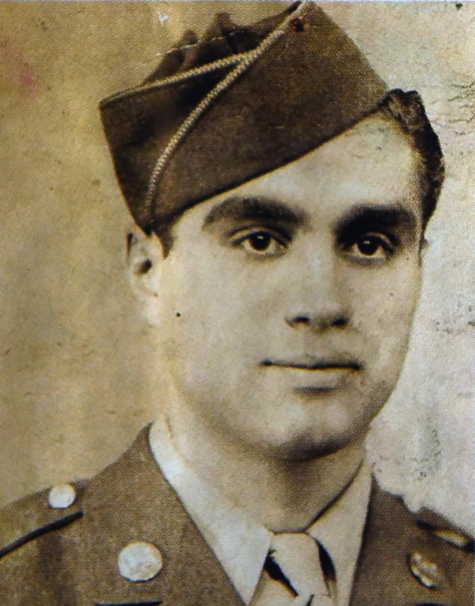 Photo copy of John Santillo of Brick at the age of 22 year-old. Santillo, former member of 237th Engineer Combat Batallion US, Army, who was onboard one of the landing crafts that landed on Normandy’s Utah Beach on June 6 1944 known as “D-Day”.