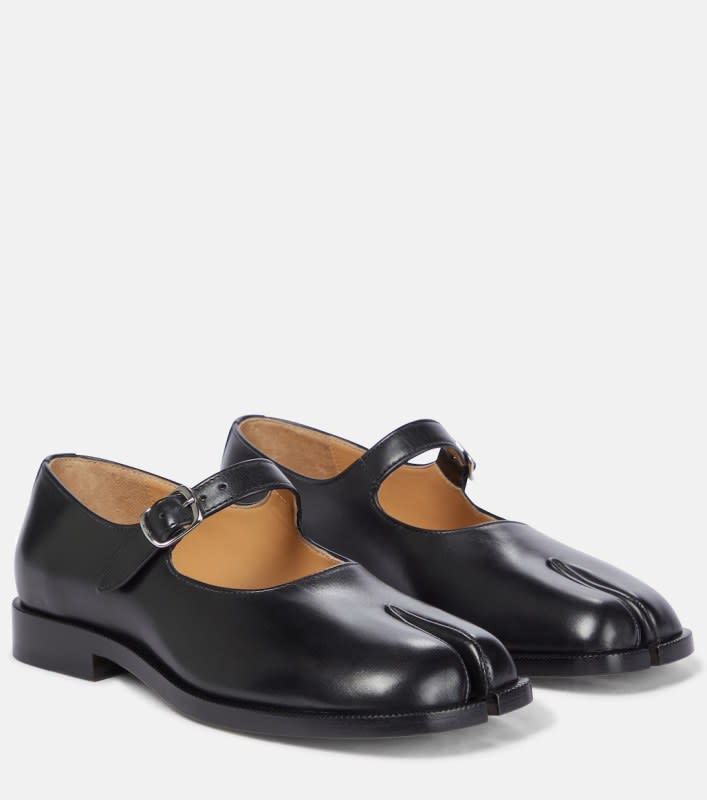 <p>Maison Margiela Tabi Mary-Janes, $990, <a href="https://www.maisonmargiela.com/en-us/tabi-mary-janes-8054326077675.html?" rel="nofollow noopener" target="_blank" data-ylk="slk:available here;elm:context_link;itc:0;sec:content-canvas" class="link ">available here</a></p>