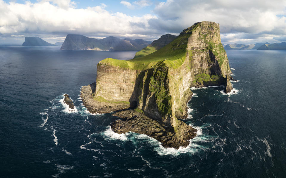 ‘No Time To Die’ was part filmed in Kalsoy, part of the Faroe Islands. Image: Roberto Moiola / Sysaworld