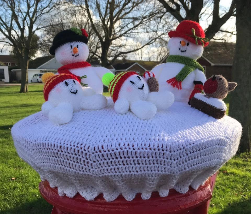 The knitters have been planning the decorations since June (Karen Everest)