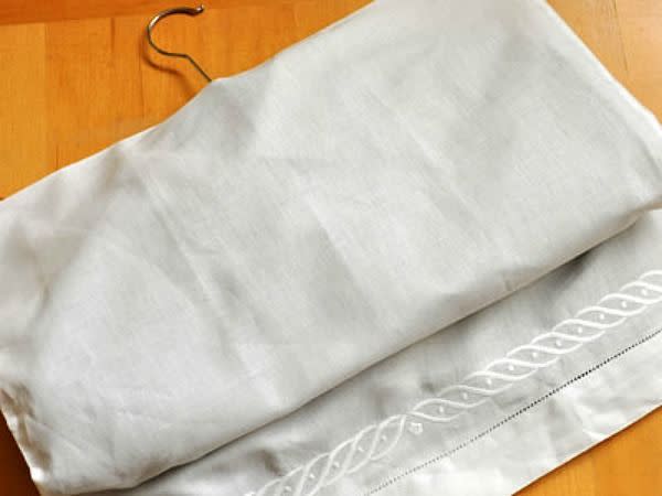 Protect Clothes With a Pillowcase