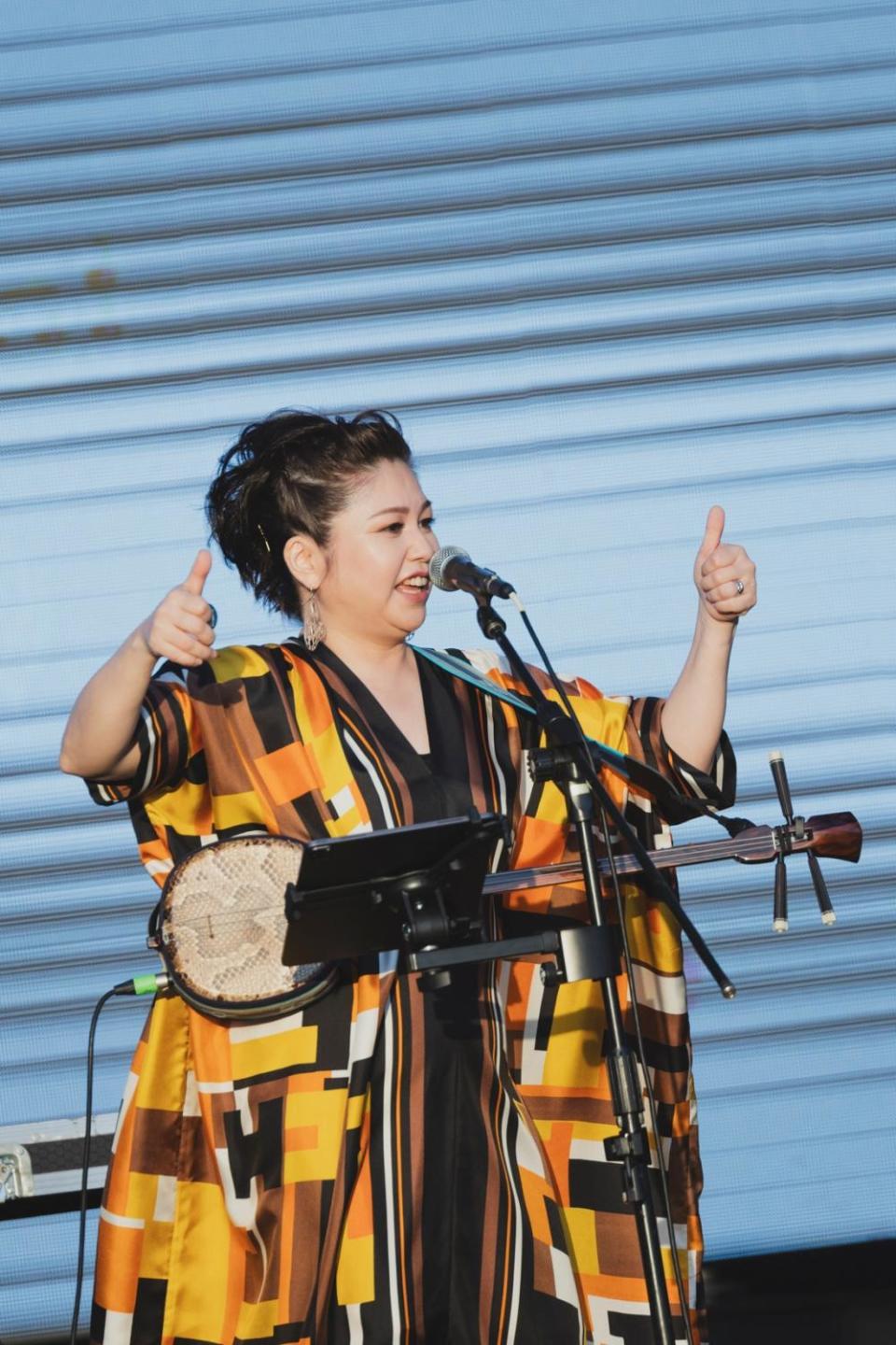 夏川里美是高雄櫻花季至今唯一一位脫稿加碼安可演出的歌手。（圖／寬寬整合行銷提供）